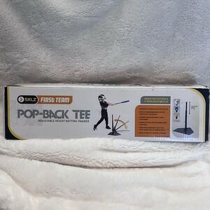 SKLZ Pop-Back Adjustable Youth Baseball and Softball Batting Tee Spring Training